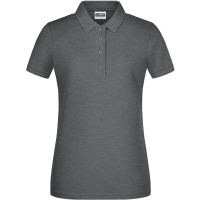 Ladies' Basic Polo - Black heather