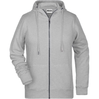 Ladies' Zip Hoody - Grey heather