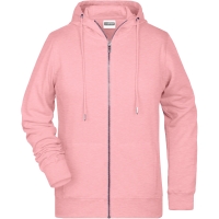 Ladies' Zip Hoody - Rose melange