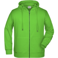 Men's Zip Hoody - Lime Green