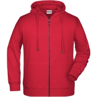 Men's Zip Hoody - Red