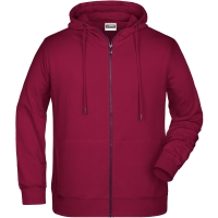 Men's Zip Hoody - Wine