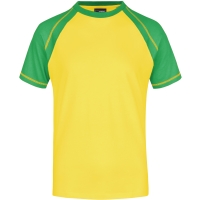 Men's Raglan-T - Yellow/frog