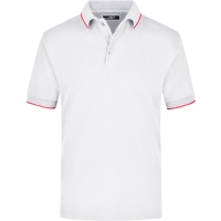 Polo Tipping - White/red