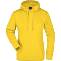 Ladies' Hooded Sweat - Sun yellow