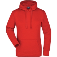 Ladies' Hooded Sweat - Tomato