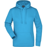 Ladies' Hooded Sweat - Turquoise