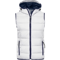 Ladies' Maritime Vest - White/navy