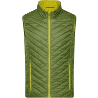 Men's Lightweight Vest - Jungle green/acid yellow