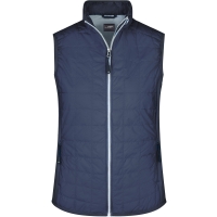 Ladies' Hybrid Vest - Navy/silver