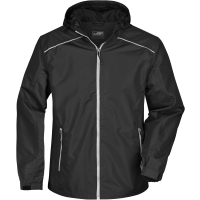 Men's Rain Jacket - Black/silver