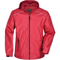 Men's Rain Jacket - Red/black