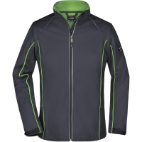 Ladies' Zip-Off Softshell Jacket - Iron grey/green