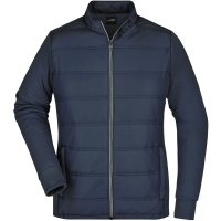 Ladies' Hybrid Sweat Jacket - Navy