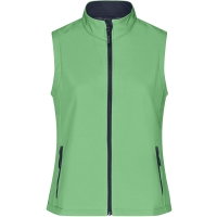 Ladies' Promo Softshell Vest - Green/navy