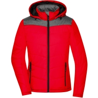 Ladies' Winter Jacket - Red/anthracite melange