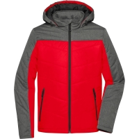 Men's Winter Jacket - Red/anthracite melange