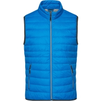 Men's Down Vest - Cobalt/silver