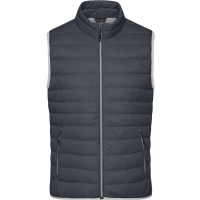 Men's Down Vest - Graphite/silver