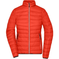 Ladies' Down Jacket - Burnt orange/silver