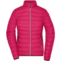 Ladies' Down Jacket - Magenta/silver