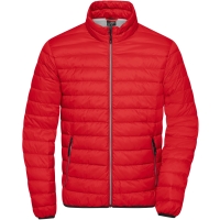 Men's Down Jacket - Red/silver