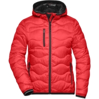 Ladies' Padded Jacket - Red/black