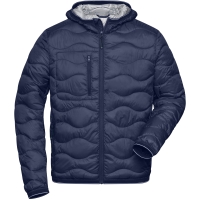 Men's Padded Jacket - Navy/silver