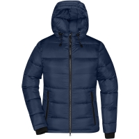 Ladies' Padded Jacket - Navy/electric blue