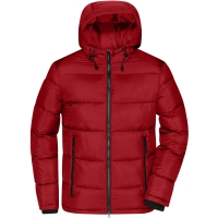 Men's Padded Jacket - Red/black