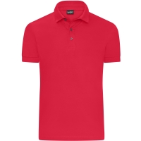 Men's Mercerised Polo - Light red