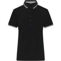 Ladies' Polo - Black/white/grey