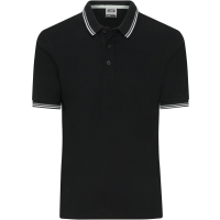 Men's Polo - Black/white/grey