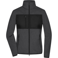 Ladies' Fleece Jacket - Dark melange/black