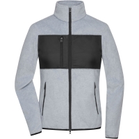 Ladies' Fleece Jacket - Light melange/black