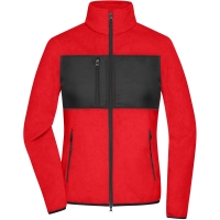 Ladies' Fleece Jacket - Red/black