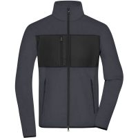 Men's Fleece Jacket - Carbon/black