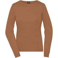 Ladies' Round-Neck Pullover - Camel