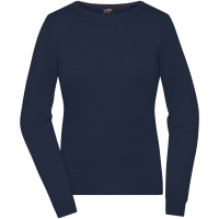 Ladies' Round-Neck Pullover - Navy