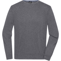 Men's Round-Neck Pullover - Grey heather