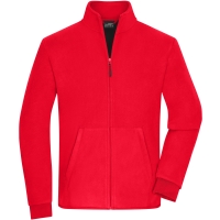 Men's Bonded Fleece Jacket - Red/black