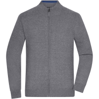 Men's Zip Cardigan - Grey heather