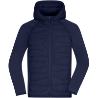 Men's Hybrid Jacket - Navy/navy