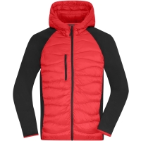 Men's Hybrid Jacket - Red/black