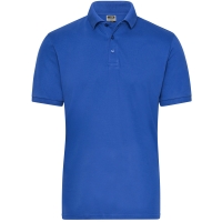 Men's BIO Stretch-Polo Work - SOLID - - Royal