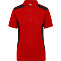 Ladies' Workwear Polo - STRONG - - Red/black