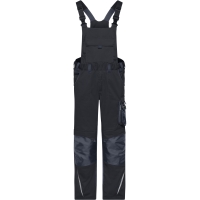 Workwear Pants with Bib - STRONG - - Black/carbon