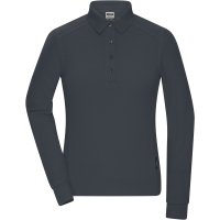 Ladies' Workwear-Longsleeve Polo - Carbon