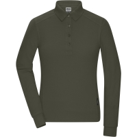 Ladies' Workwear-Longsleeve Polo - Olive