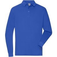 Men's Workwear-Longsleeve Polo - Royal